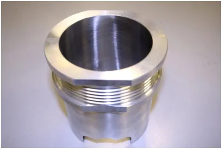 A single Hartech Nikasil-plated aerospace-alloy cylinder liner.